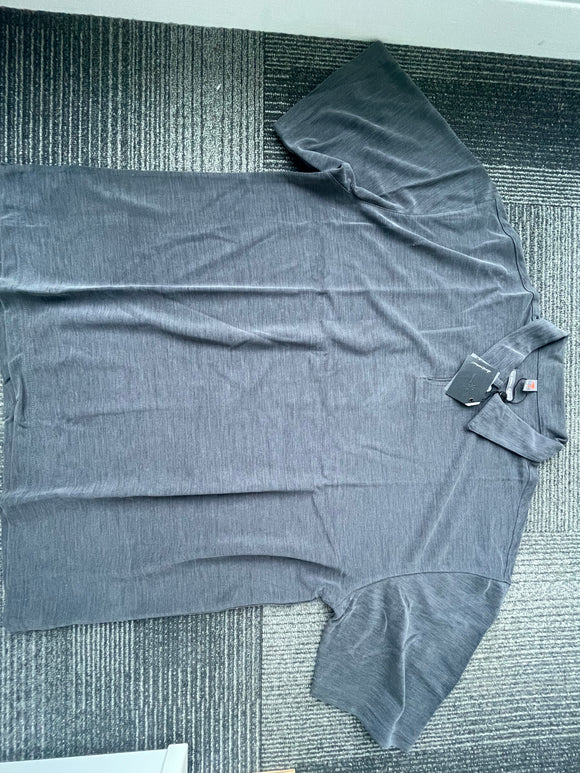 Luxury Knit Collection, David Michael Golf Shirt, Grey - Mens XL