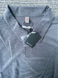 Luxury Knit Collection, David Michael Golf Shirt, Grey - Mens XL
