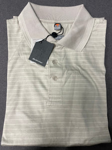Luxury Knit Collection, David Michael Golf Shirt, Tan - Mens Large