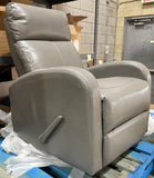 Faux Leather Glider and Recliner, Grey