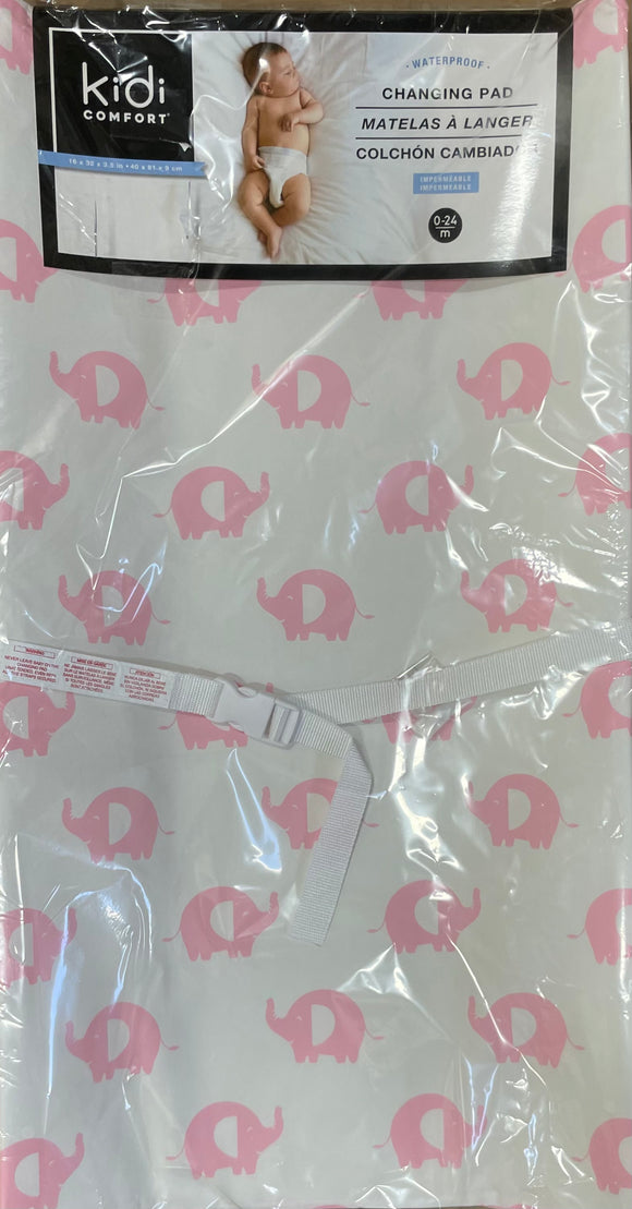 KidiComfort Change Pad Pink Elephant