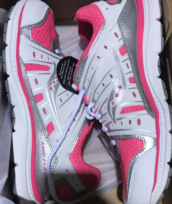 Saucony - Grid Flex White/Silver/Pink- Youth (7)