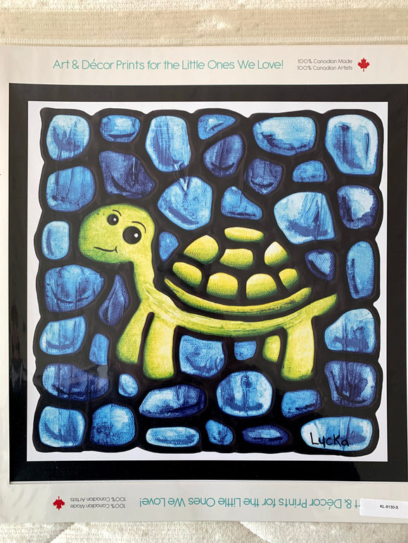 Wall Art - Stainglass Turtle