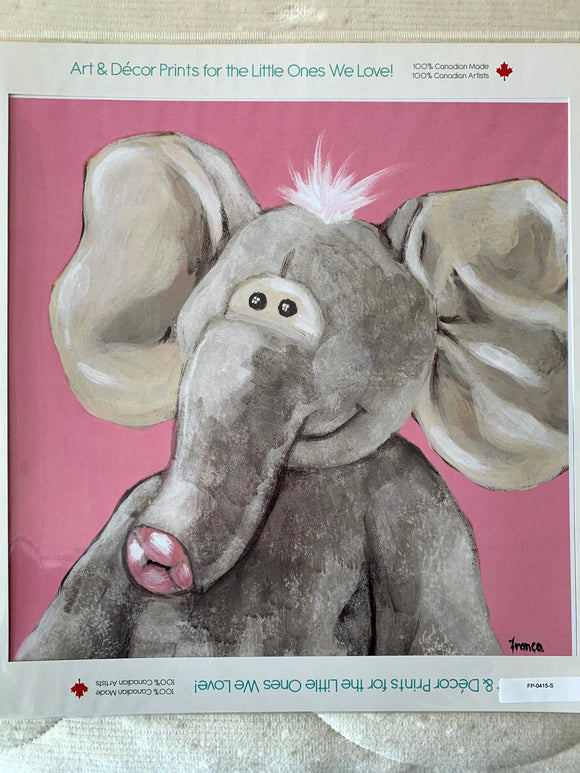 Wall Art - Pink Elephant
