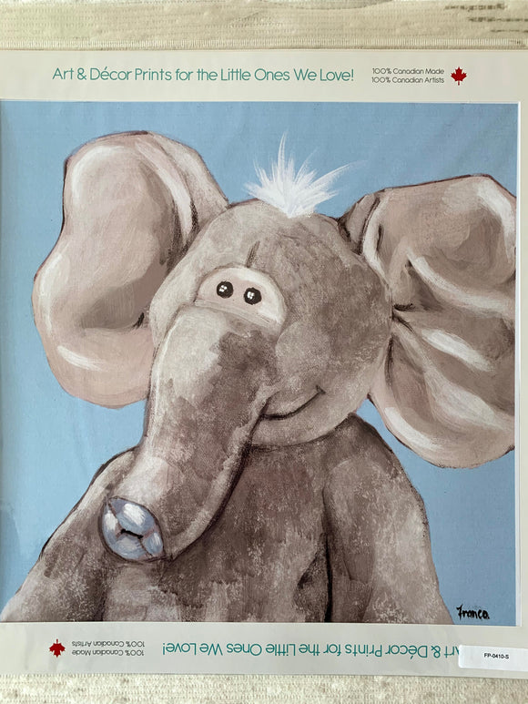Wall Art - Blue Elephant