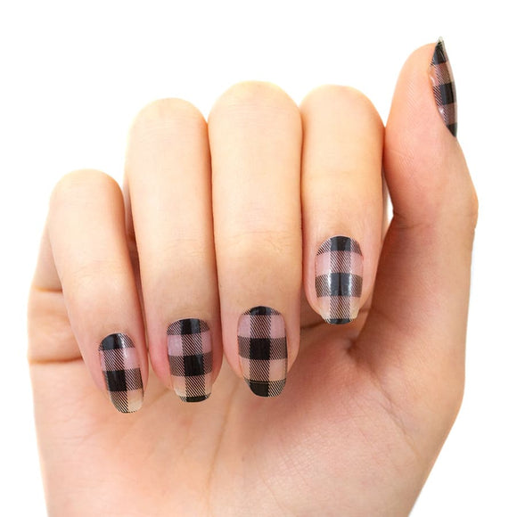 Plaid About You (Clear Overlay) Nails