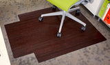 Bamboo Chair Mat - Cocoa Bean Finish 36" x 48" w/lip