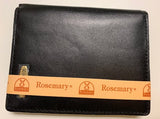 Men's Rosemary Wallet - Genuine Leather - Vertical Open