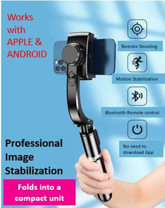 Phone Gimbal Stabilizer and Selfie Stick with Remote Control Shutter