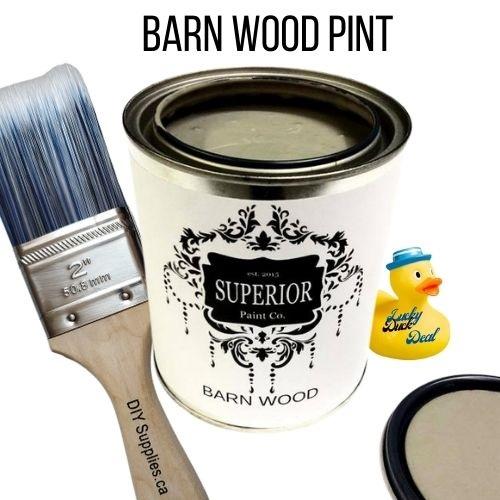 Barn Wood Pint & 2 Inch Synthetic Brush