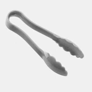 Plastic Scallop Tongs 6" Clear