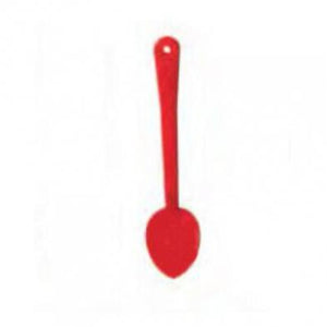 Plastic Solid Spoon 11" Red