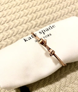 Kate Spade Ready Set Bow, Clear Gold with Silver Stones