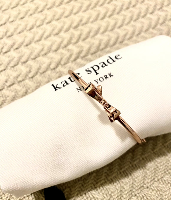Kate Spade Ready Set Bow, Clear Gold with Silver Stones