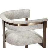 Darcy Upholstered Counter & Bar Stool - Fuzzy Grey