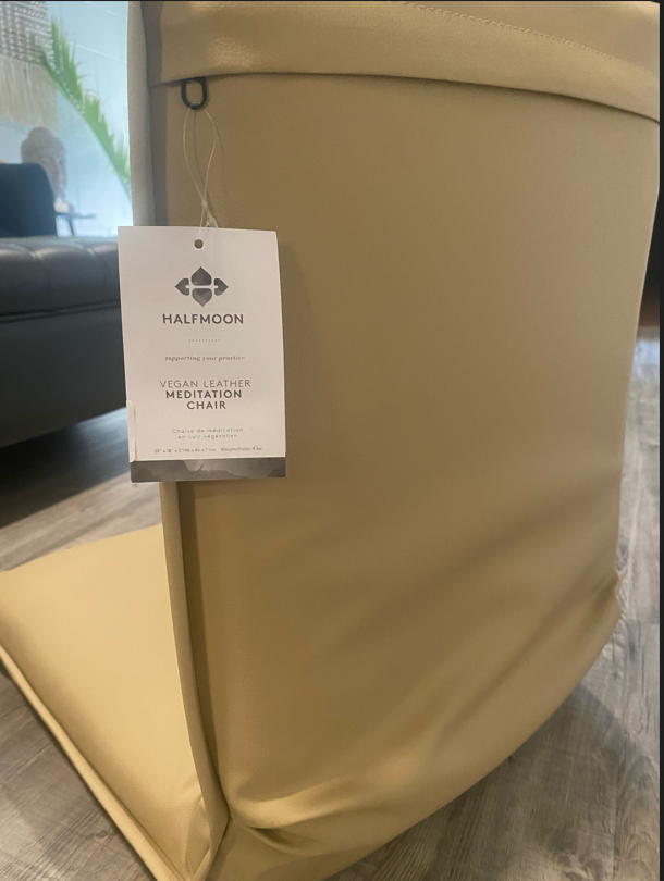 Half Moon Vegan Leather Meditation Chair – BarterPay Online