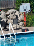 Equinox Full Court Poolside Basketball and Volleyball Combo Set