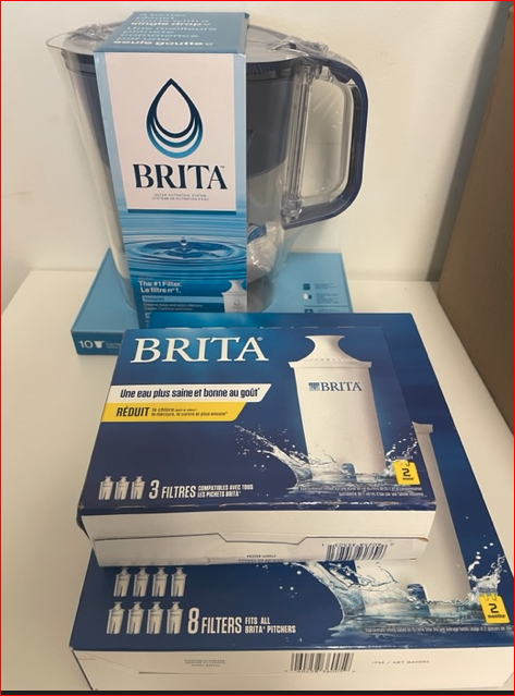 Brita Grand Water Filter Pitcher, Plus Filters