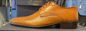Brown Textured Dress Shoe - Size: 39 / 7.5 US