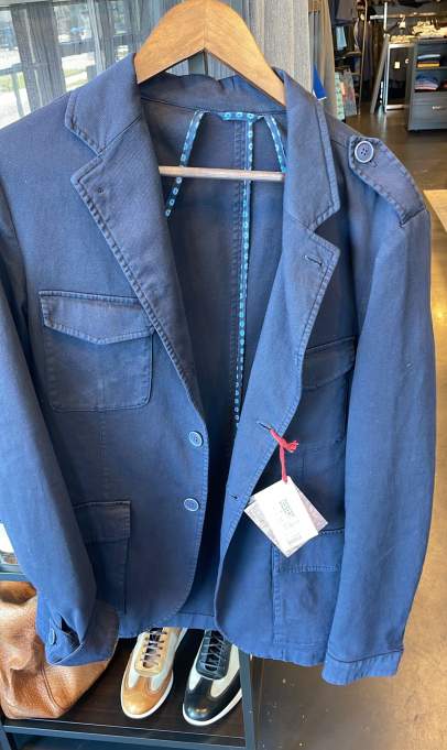 Cargo Jacket (Blue) - Size 50 Euro / 40 US