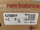 New Balance - KJ768BYP- Size 2 - Wide