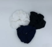 Scrunchies - Black, White, Navy Blue