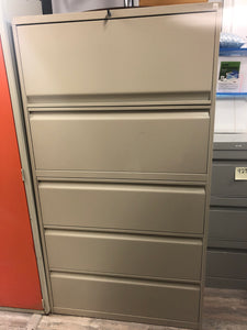 5 Drawer Lateral Filing Cabinet (Biege)