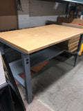 Uline Work Bench 60” x 36” - Wood Top / Metal Frame