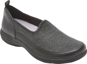 Aravon Quinn Black Slip On Shoes - Women's 8.5