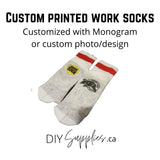 Custom Printed Work Socks by the Pair