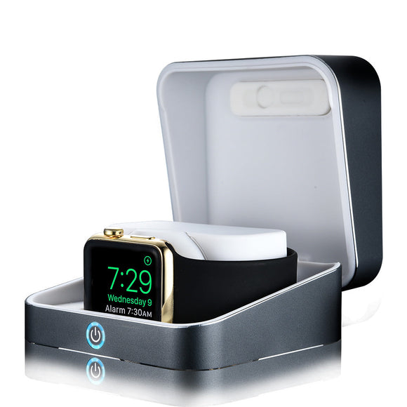Smart Buddie Apple Watch Charge Box with Removable Charging Module in Space Gray