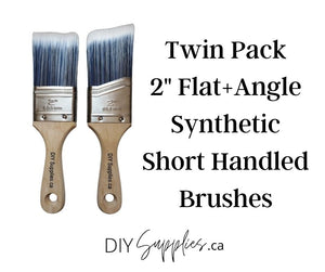 2" Synthetic Brush 1Set - 1 Flat&1 Angle