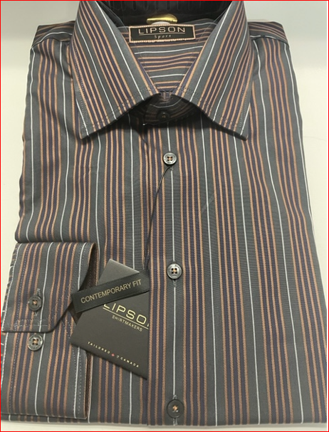 Lipson Dress Shirt (size Medium - Contemporary Fit)