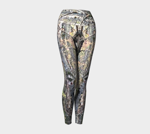 Yoga Pants/ Leggings - Grey Pattern  -Large